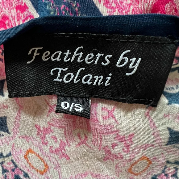 Feathers by Tolani Geometric Print Shawl Kimono Top 17858 - Picture 9 of 11